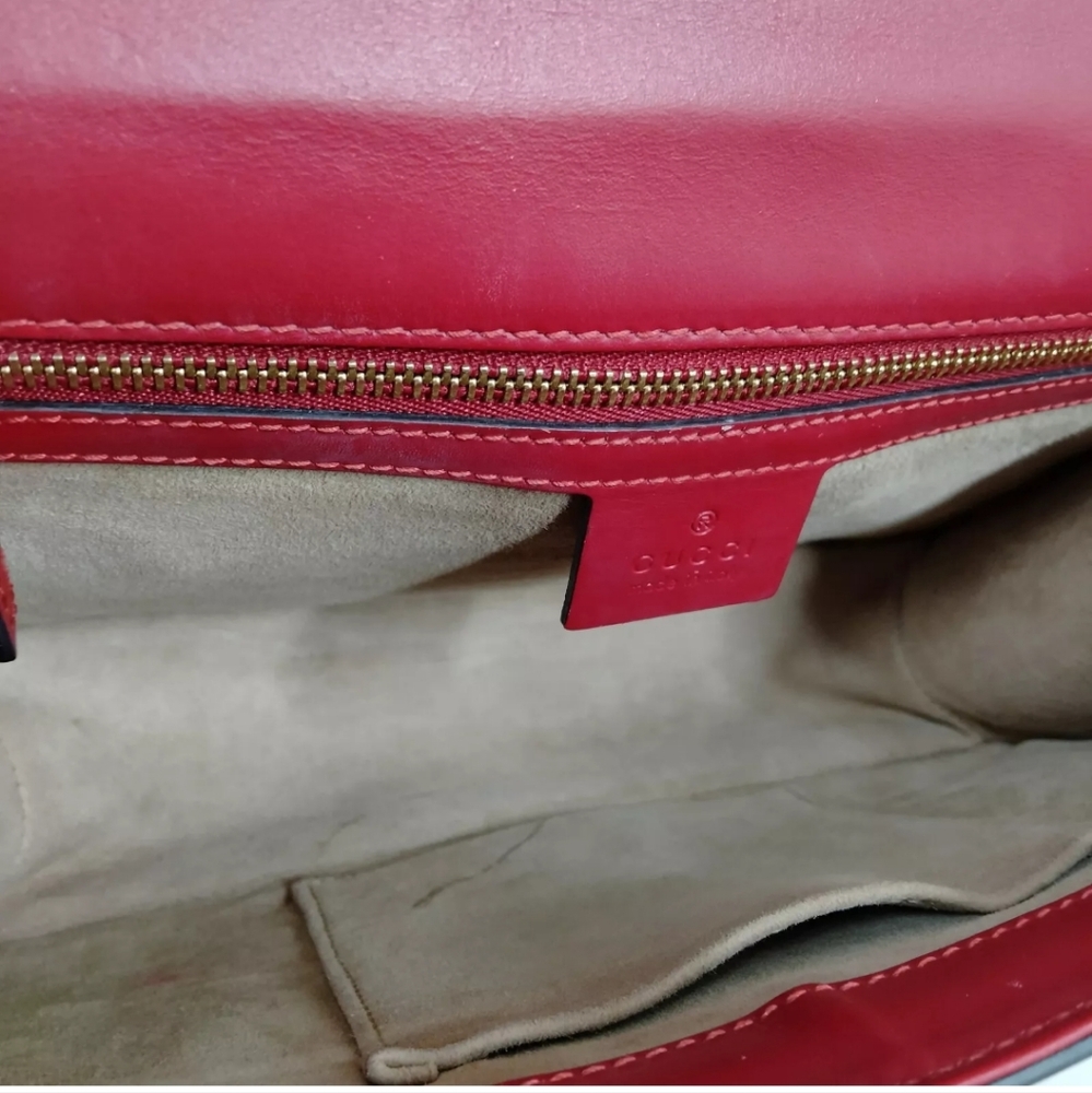 Gucci Sylvie Sherry Line Hand Bag Leather - Picture 7 of 8